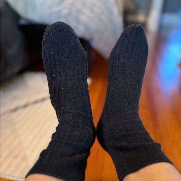 Black Men's Socks Shorter Dress size - Picture 2 of 3